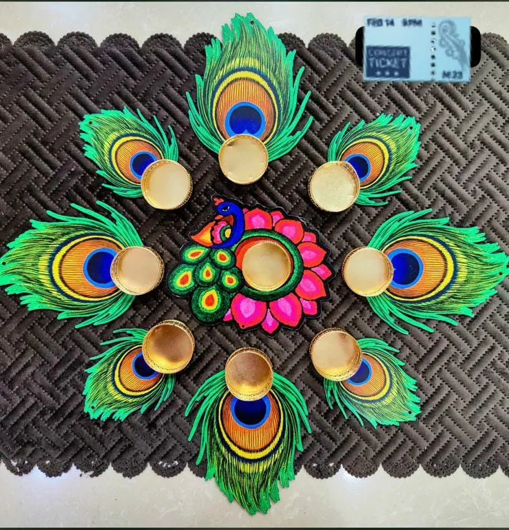 Peacock Rangoli