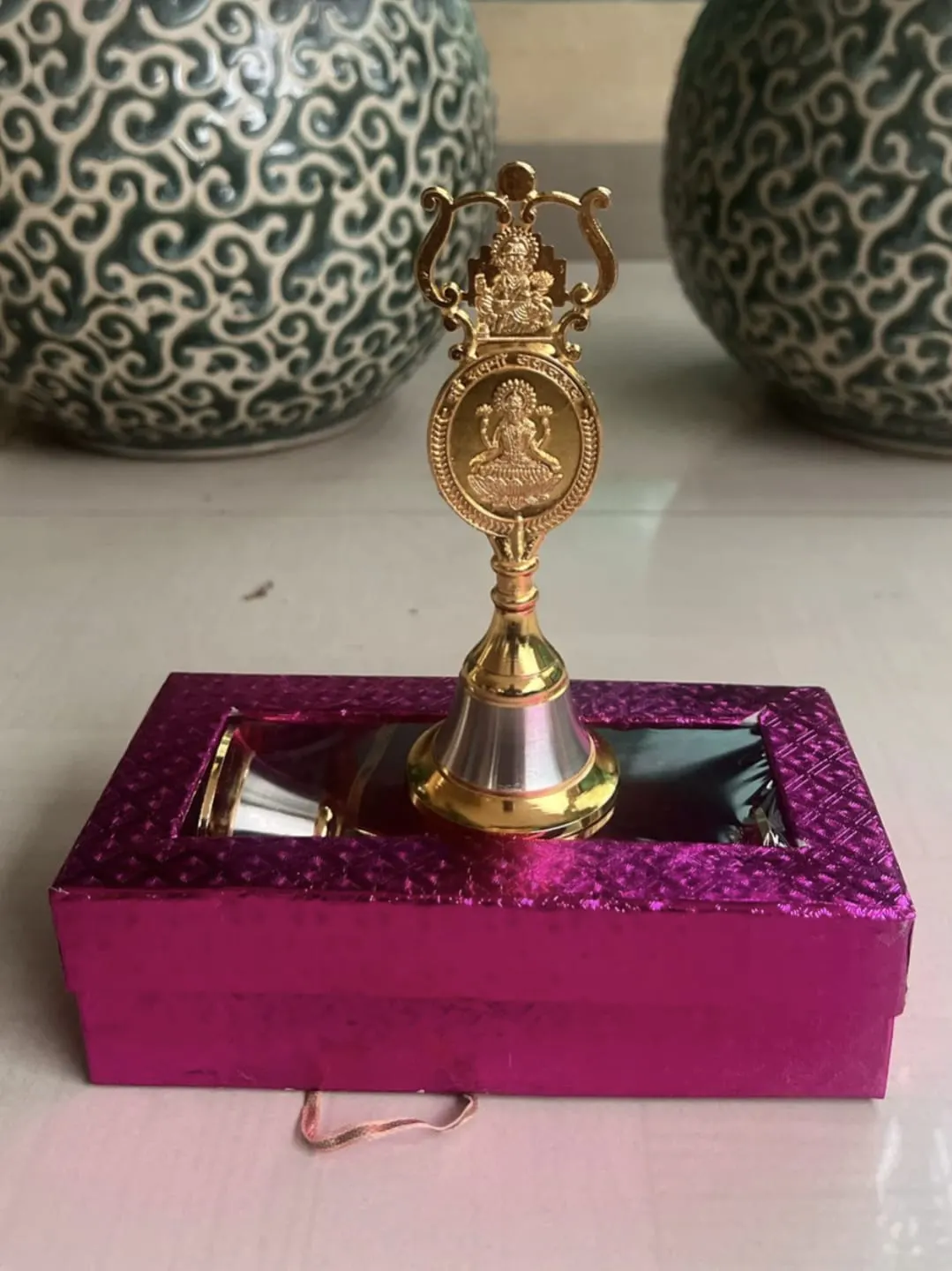 Gold Silver Pooja Bell