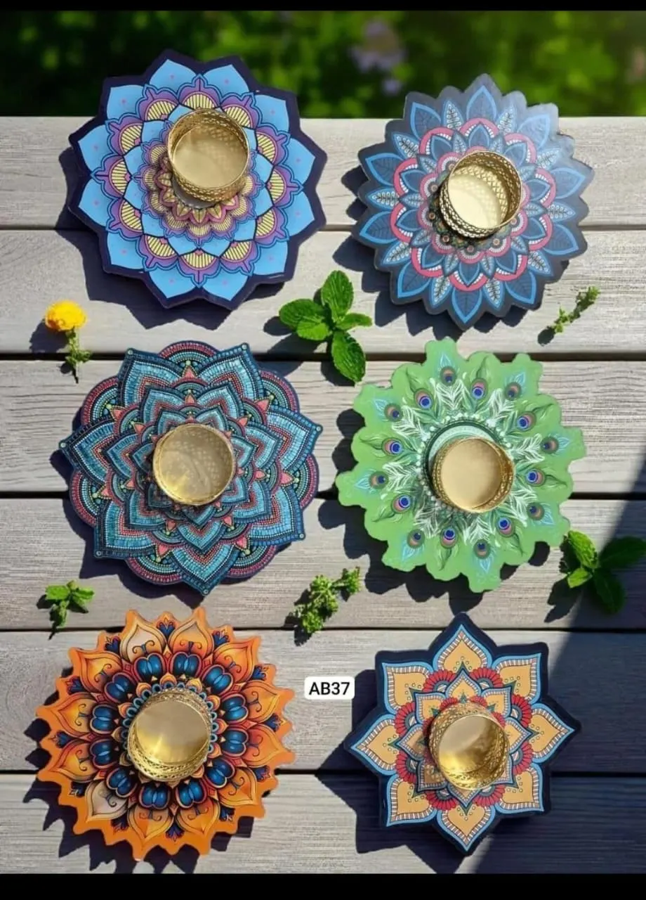 Colourful MDF T Light